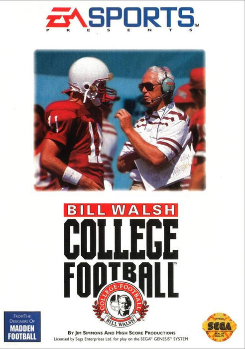 Bill Walsh College Football (Sega Genesis) - for just $0! 
