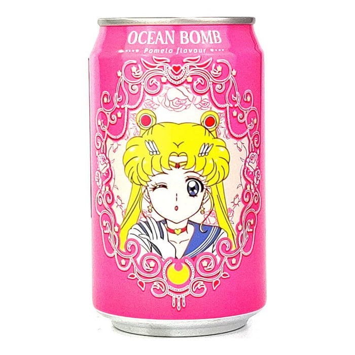 Ocean Bomb Pomelo Flavor Sparkling Water Sailor Moon (1 Can) - Just $3.95! Shop now at Retro Gaming of Denver