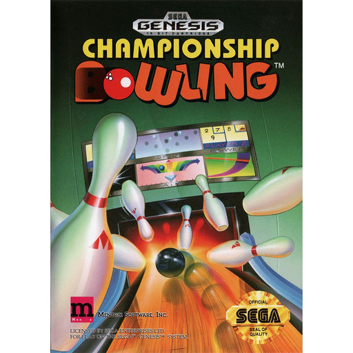 Championship Bowling (Sega Genesis) - Just $0! Shop now at Retro Gaming of Denver