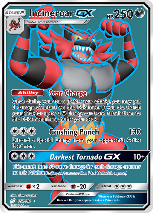 Incineroar GX (167/181) [Sun & Moon: Team Up] - for just $2.60! 
