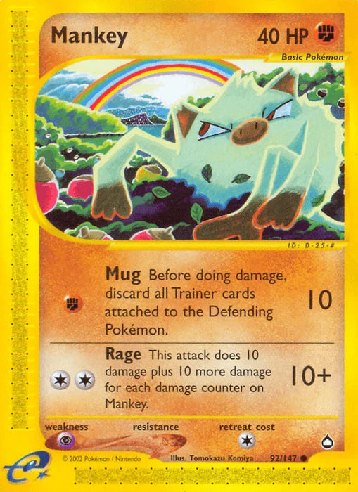 Mankey (92/147) [Aquapolis] - for just $5.60! 