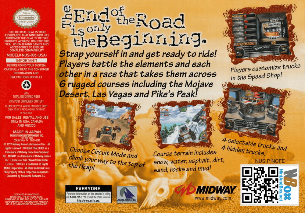 Off Road Challenge – Nintendo 64 (N64) - for just $16.99! 