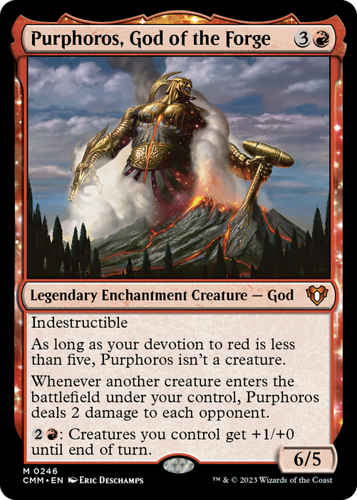 Purphoros, God of the Forge (CMM-246) - Commander Masters: (enchantment) - for just $6.77! 