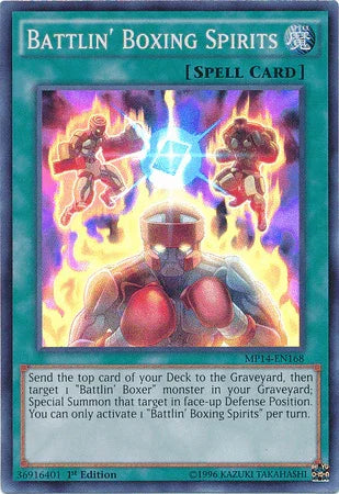 Battlin' Boxing Spirits [MP14-EN168] Super Rare - for just $0.10! 