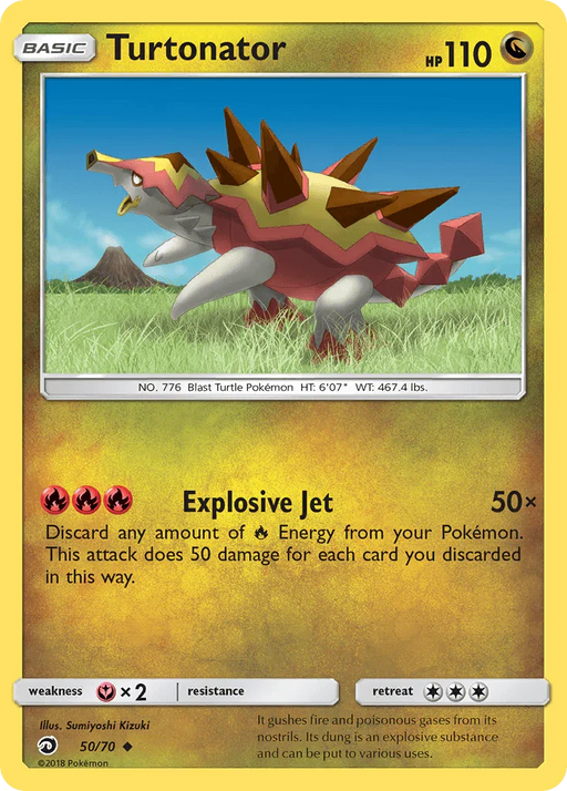 Turtonator (50/70) [Sun & Moon: Dragon Majesty] - for just $0.10! 