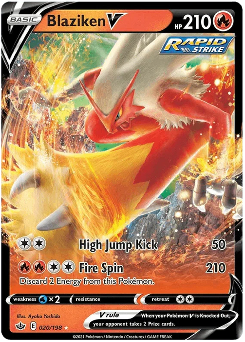 Blaziken V (020/198) [Sword & Shield: Chilling Reign] - for just $0.50! 