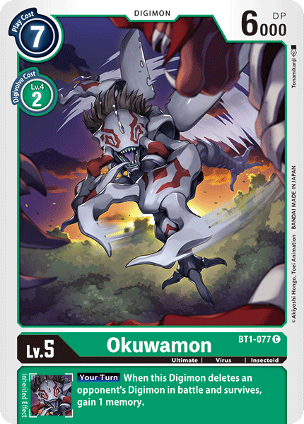 Okuwamon [BT1-077] [Release Special Booster Ver.1.0] - Just $0.09! Shop now at Retro Gaming of Denver