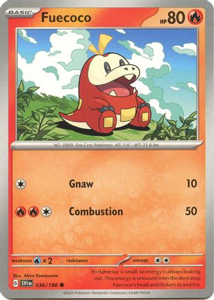 Fuecoco 036/198 - SV01 Scarlet & Violet Base Set - for just $0.05! 