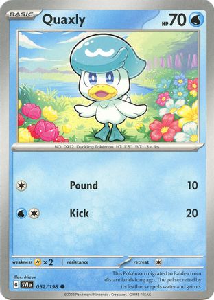 Quaxly 052/198 - SV01 Scarlet & Violet Base Set - for just $0.05! 