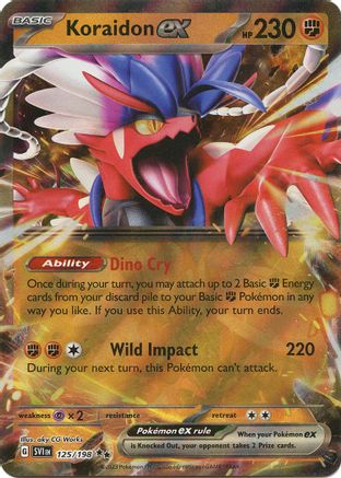 Koraidon ex 125/198 - SV01 Scarlet & Violet Base Set Holofoil - for just $0.33! 