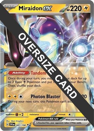 Miraidon ex 081 - Jumbo Cards Holofoil - for just $1.13! 