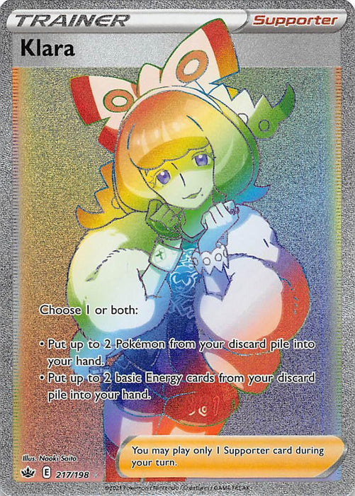 Klara (217/198) [Sword & Shield: Chilling Reign] - for just $3.80! 