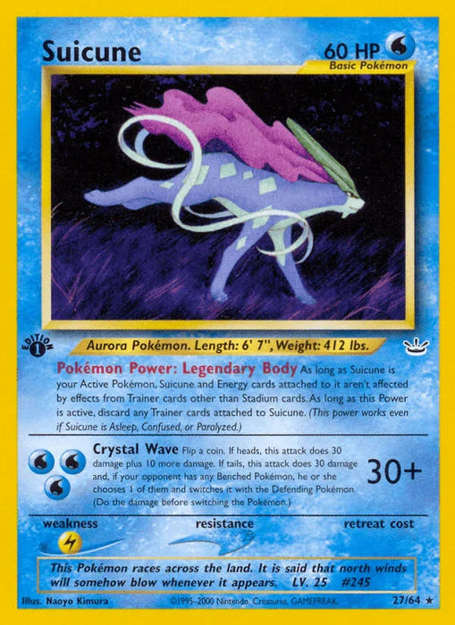 Suicune (27/64) [Neo Revelation 1st Edition] - for just $14.40! 