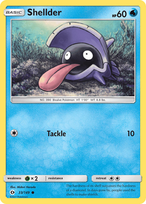 Shellder (33/149) [Sun & Moon: Base Set] - for just $0.10! 