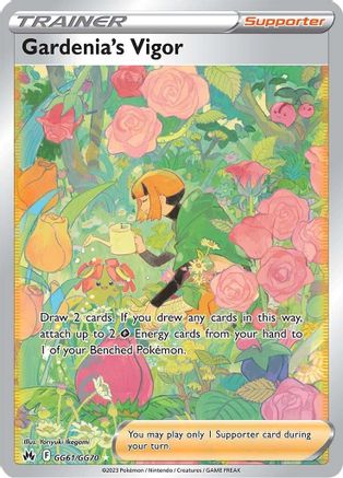 Gardenia's Vigor GG61/GG70 - Crown Zenith Galarian Gallery Holofoil - for just $8.87! 