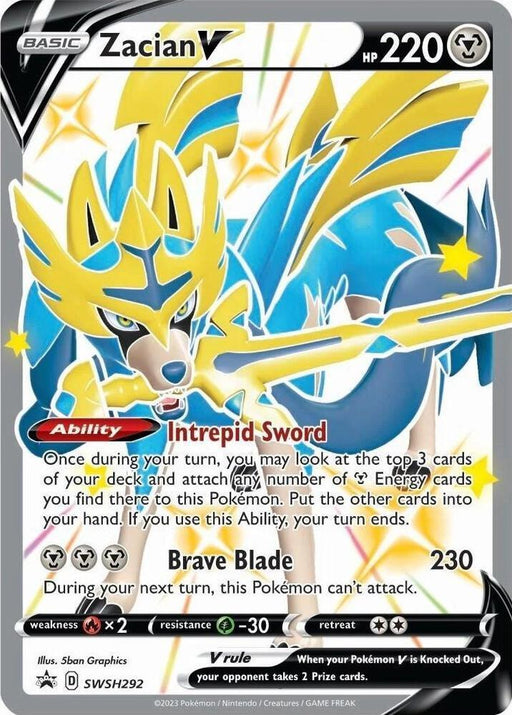Zacian V (SWSH292) [Sword & Shield: Black Star Promos] - for just $1.90! 