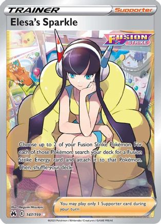 Elesa's Sparkle (Full Art) 147/159 - Crown Zenith Holofoil - for just $8.55! 