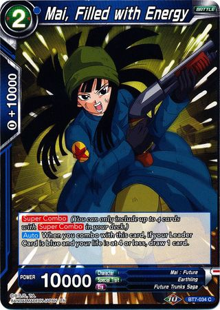 Mai, Filled with Energy (BT7-034) [Assault of the Saiyans] - for just $0.10! 