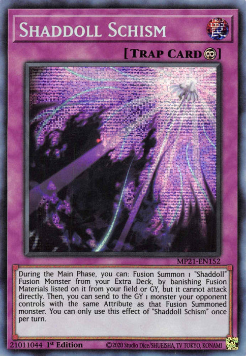 Shaddoll Schism [MP21-EN152] Prismatic Secret Rare - for just $0.15! 