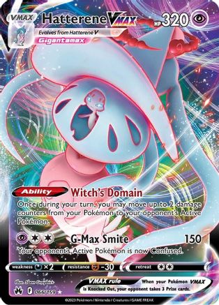 Hatterene VMAX 066/159 - Crown Zenith Holofoil - for just $1.31! 
