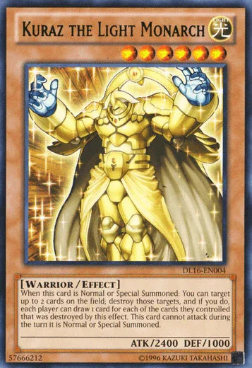 Kuraz the Light Monarch (Green) [DL16-EN004] Rare - for just $0.90! 