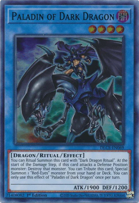 Paladin of Dark Dragon (Green) [DLCS-EN069] Ultra Rare - for just $0.15! 