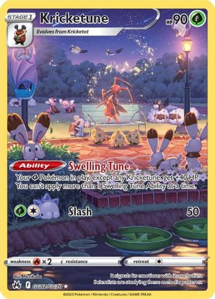 Kricketune GG02/GG70 - Crown Zenith Galarian Gallery Holofoil - for just $1.01! 