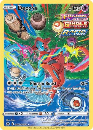 Deoxys GG12/GG70 - Crown Zenith Galarian Gallery Holofoil - for just $3.38! 