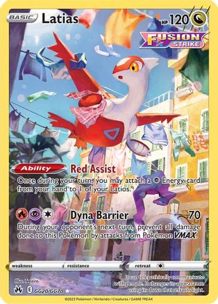 Latias GG20/GG70 - Crown Zenith Galarian Gallery Holofoil - for just $7.53! 
