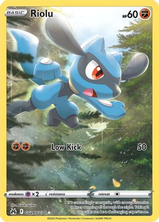 Riolu GG26/GG70 - Crown Zenith Galarian Gallery Holofoil - for just $3.47! 