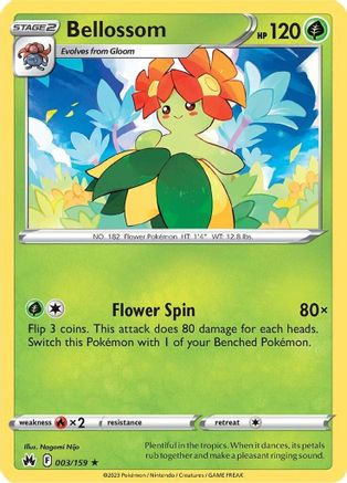 Bellossom 003/159 - Crown Zenith - for just $0.08! 