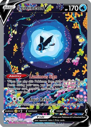 Lumineon V GG39/GG70 - Crown Zenith Galarian Gallery Holofoil - for just $7.68! 