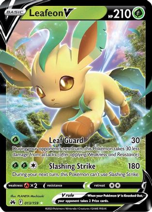 Leafeon V 013/159 - Crown Zenith Holofoil - for just $0.68! 