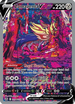 Zamazenta V GG54/GG70 - Crown Zenith Galarian Gallery Holofoil - for just $10.01! 