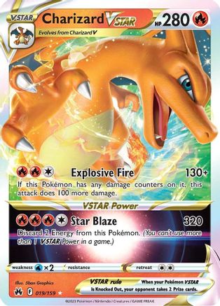Charizard VSTAR 019/159 - Crown Zenith Holofoil - for just $6.21! 