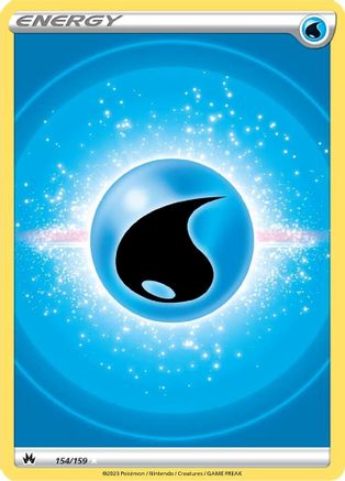 Water Energy (Texture Full Art) 154/159 - Crown Zenith Holofoil - for just $0.35! 