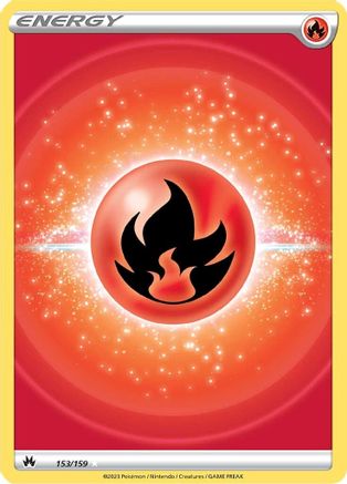 Fire Energy (Texture Full Art) 153/159 - Crown Zenith Holofoil - for just $1.25! 