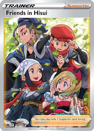 Friends in Hisui (Full Art) 148/159 - Crown Zenith Holofoil - for just $3.30! 