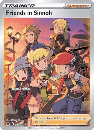 Friends in Sinnoh (Full Art) 149/159 - Crown Zenith Holofoil - for just $3.72! 