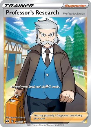 Professor's Research (Full Art) 150/159 - Crown Zenith Holofoil - for just $1.26! 
