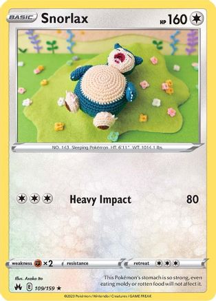 Snorlax 109/159 - Crown Zenith - for just $0.33! 