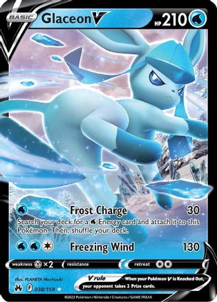 Glaceon V 038/159 - Crown Zenith Holofoil - for just $1.02! 