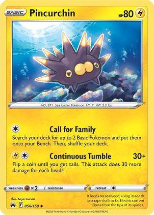 Pincurchin 056/159 - Crown Zenith - for just $0.05! 