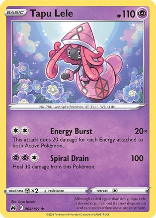 Tapu Lele 064/159 - Crown Zenith Holofoil - for just $0.18! 