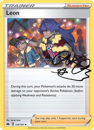 Leon 134/159 - Crown Zenith Holofoil - for just $0.21! 