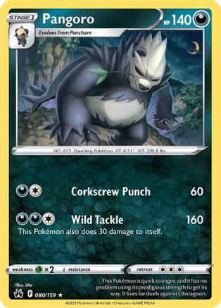 Pangoro 080/159 - Crown Zenith - for just $0.08! 
