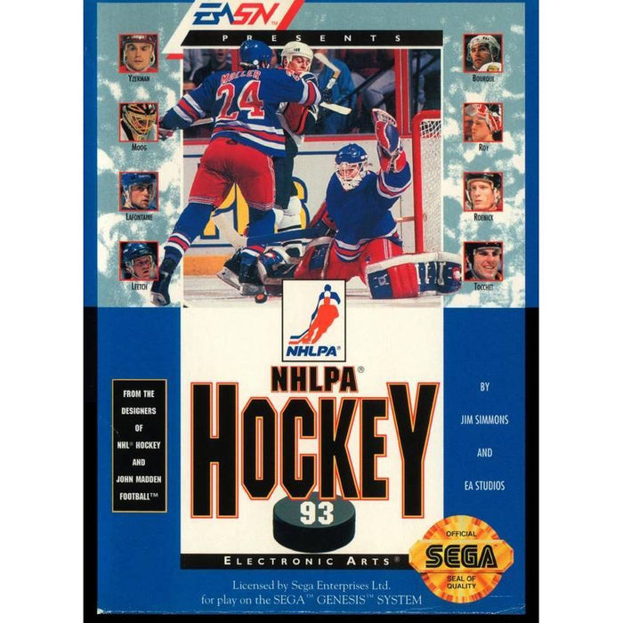 NHLPA Hockey '93 (Sega Genesis) - Just $0! Shop now at Retro Gaming of Denver