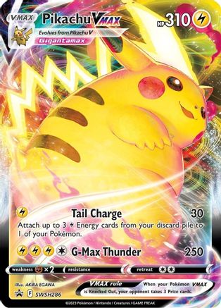 Pikachu VMAX SWSH286/298 - SWSH Sword & Shield Promo Cards Holofoil - for just $2.79! 