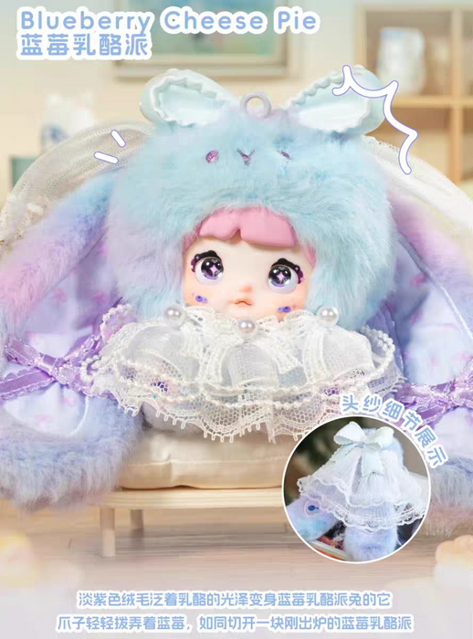 Nommi Baby Sweetheart Bunny Plush Keychain Blind Box - MiBao V8 Series Collectible - for just $20.99! 