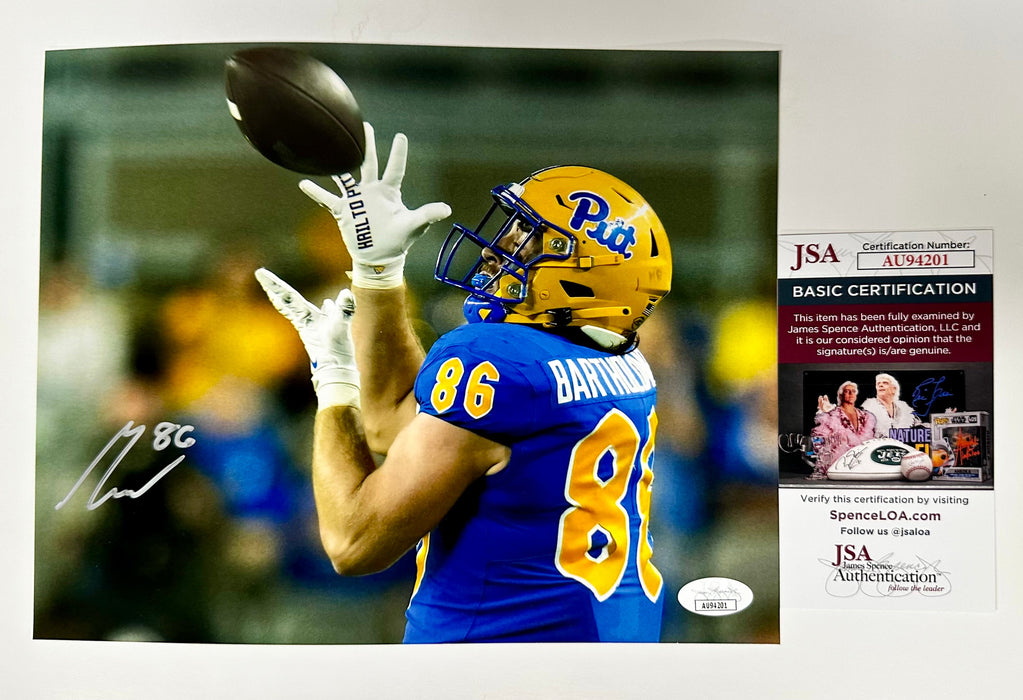 Gavin Bartholomew Signed PITT Pittsburgh Panthers 8x10 Photo With JSA COA - for just $40! 